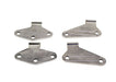 Kentrol 30580 Jeep JK Body Door Hinge Set 4 Pieces 2 Door 07-18 Wrangler JK Polished Silver Kentrol - Truck Part Superstore
