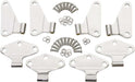 Kentrol 30581 Jeep JK Body Door Hinge Set 8 Pieces 4 Door 07-18 Wrangler JK Polished Silver Kentrol - Truck Part Superstore