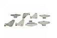 Kentrol 30581 Jeep JK Body Door Hinge Set 8 Pieces 4 Door 07-18 Wrangler JK Polished Silver Kentrol - Truck Part Superstore