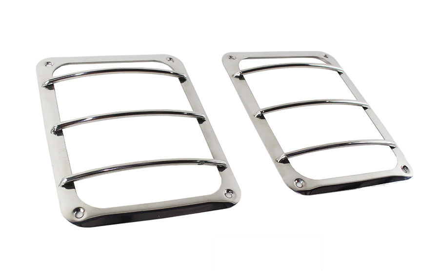 Kentrol 30582 Jeep JK Taillight Guard Pair 07-18 Wrangler JK Polished Silver Kentrol - Truck Part Superstore
