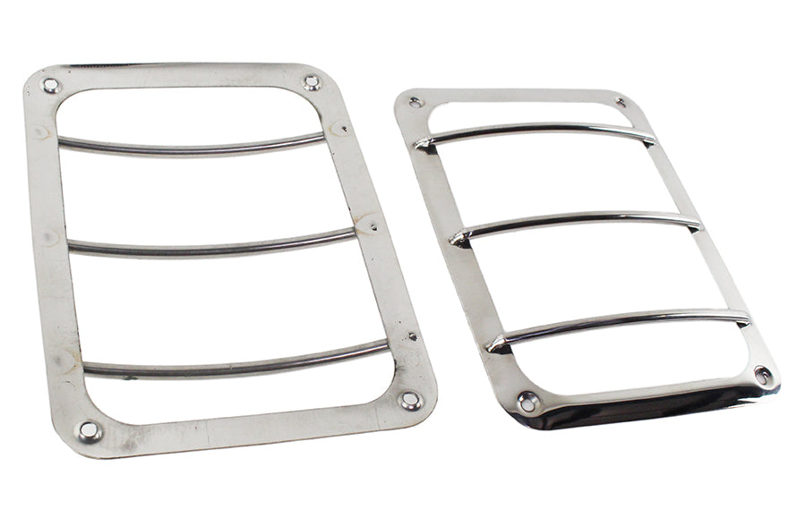 Kentrol 30582 Jeep JK Taillight Guard Pair 07-18 Wrangler JK Polished Silver Kentrol - Truck Part Superstore