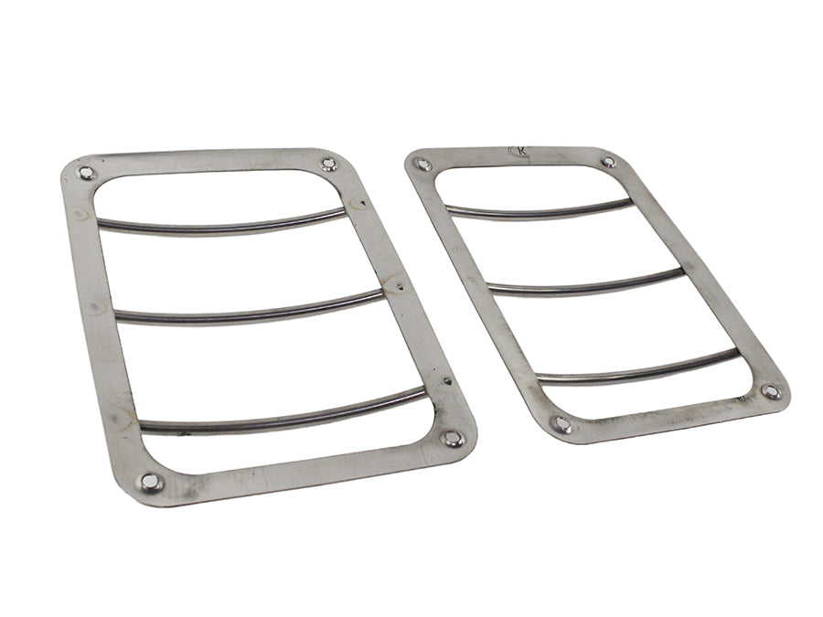 Kentrol 30582 Jeep JK Taillight Guard Pair 07-18 Wrangler JK Polished Silver Kentrol - Truck Part Superstore