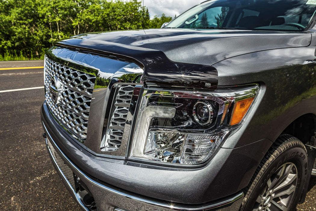 EGR 305901 EGR Superguard Style Dark Smoke Hood Guard-proudly made in the USA. - Truck Part Superstore