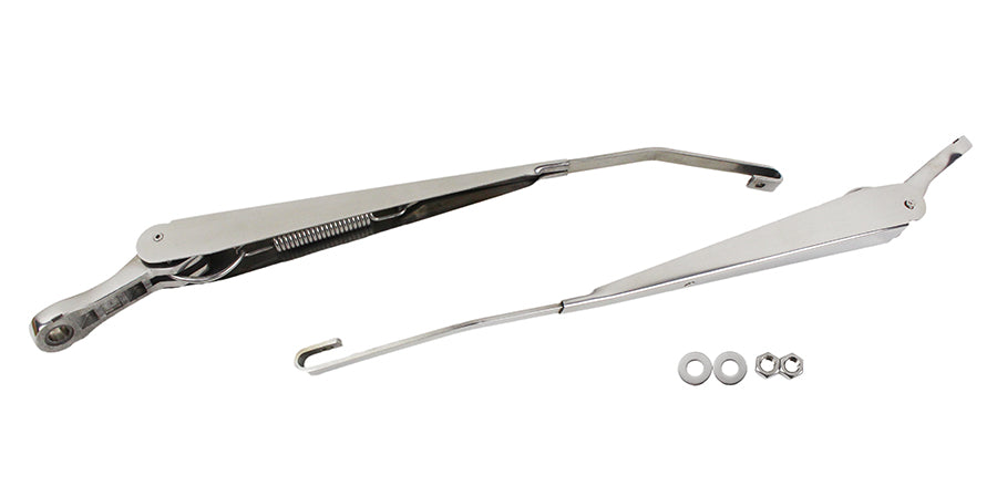 Kentrol 30591 Jeep JK Windshield Wiper Arms Pair 07-18 Wrangler JK Polished Silver Kentrol - Truck Part Superstore