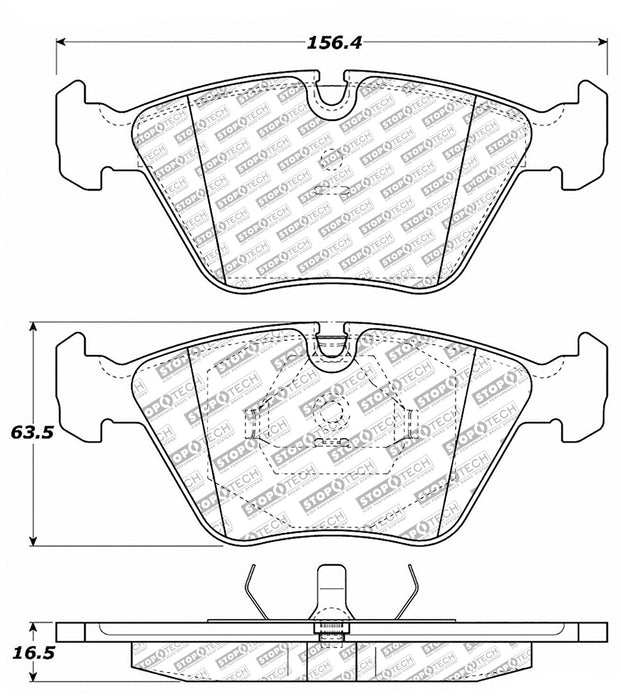 StopTech 305.03941 StopTech Street Select Brake Pads with Hardware - Truck Part Superstore