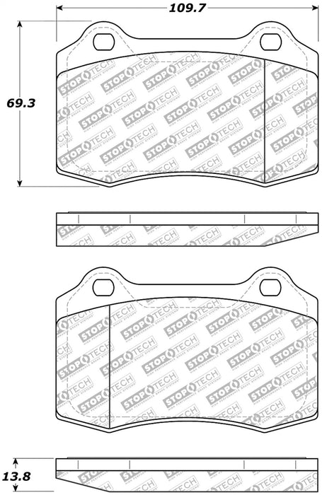 StopTech 305.05921 StopTech Street Select Brake Pads - Truck Part Superstore