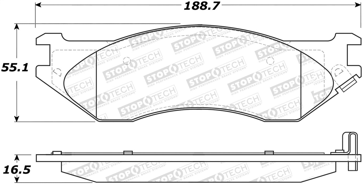 StopTech 305.07021 StopTech Street Select Brake Pads - Truck Part Superstore
