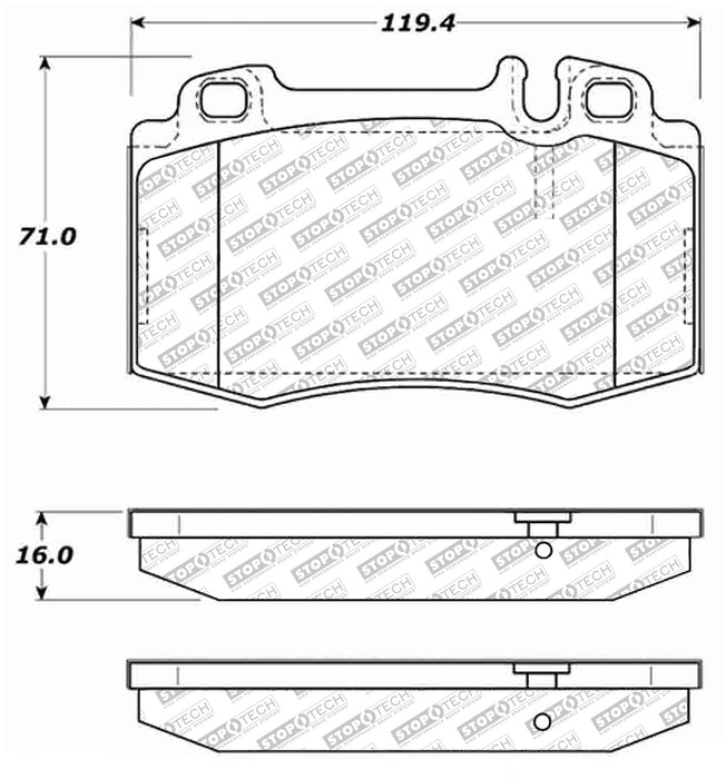 StopTech 305.08472 StopTech Street Select Brake Pads with Hardware - Truck Part Superstore