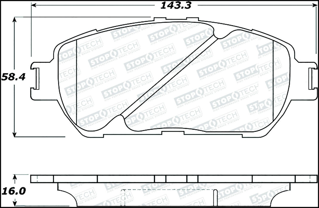 StopTech 305.09061 StopTech Street Select Brake Pads - Truck Part Superstore