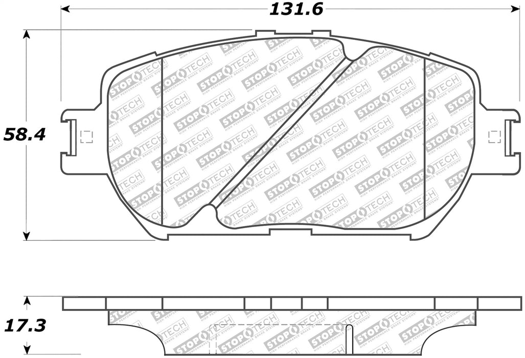StopTech 305.09081 StopTech Street Select Brake Pads with Hardware - Truck Part Superstore