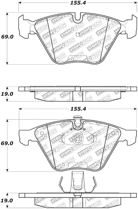 StopTech 305.09181 StopTech Street Select Brake Pads with Hardware - Truck Part Superstore