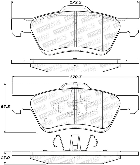 StopTech 305.10471 StopTech Street Select Brake Pads - Truck Part Superstore