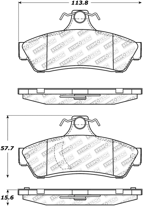 StopTech 305.10481 StopTech Street Select Brake Pads - Truck Part Superstore