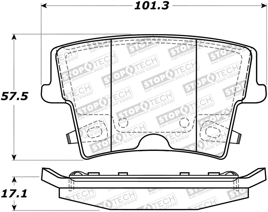 StopTech 305.10571 StopTech Street Select Brake Pads - Truck Part Superstore