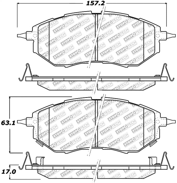 StopTech 305.10780 StopTech Street Select Brake Pads with Hardware - Truck Part Superstore