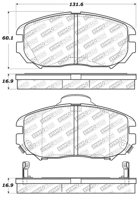 StopTech 305.11251 StopTech Street Select Brake Pads with Hardware - Truck Part Superstore