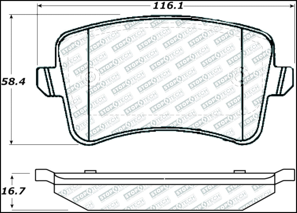StopTech 305.13861 StopTech Street Select Brake Pads with Hardware - Truck Part Superstore