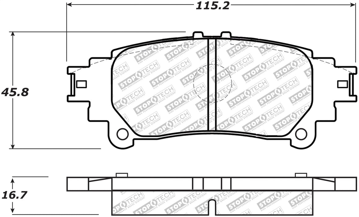 StopTech 305.13911 StopTech Street Select Brake Pads with Hardware - Truck Part Superstore
