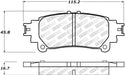 StopTech 305.13911 StopTech Street Select Brake Pads with Hardware - Truck Part Superstore