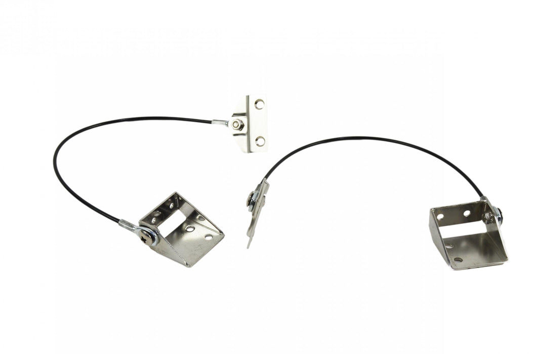 Kentrol 30666 Jeep CJ Tailgate Pivot Latch Assembly Fiberglass Body 76-86 CJ Polished Silver Kentrol - Truck Part Superstore