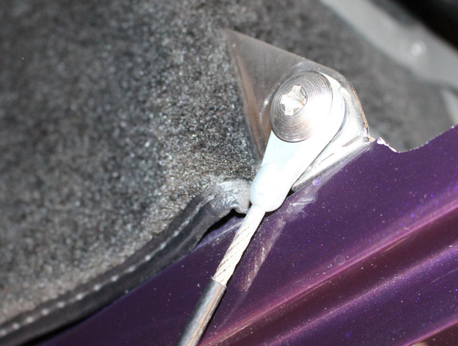 Kentrol 30666 Jeep CJ Tailgate Pivot Latch Assembly Fiberglass Body 76-86 CJ Polished Silver Kentrol - Truck Part Superstore