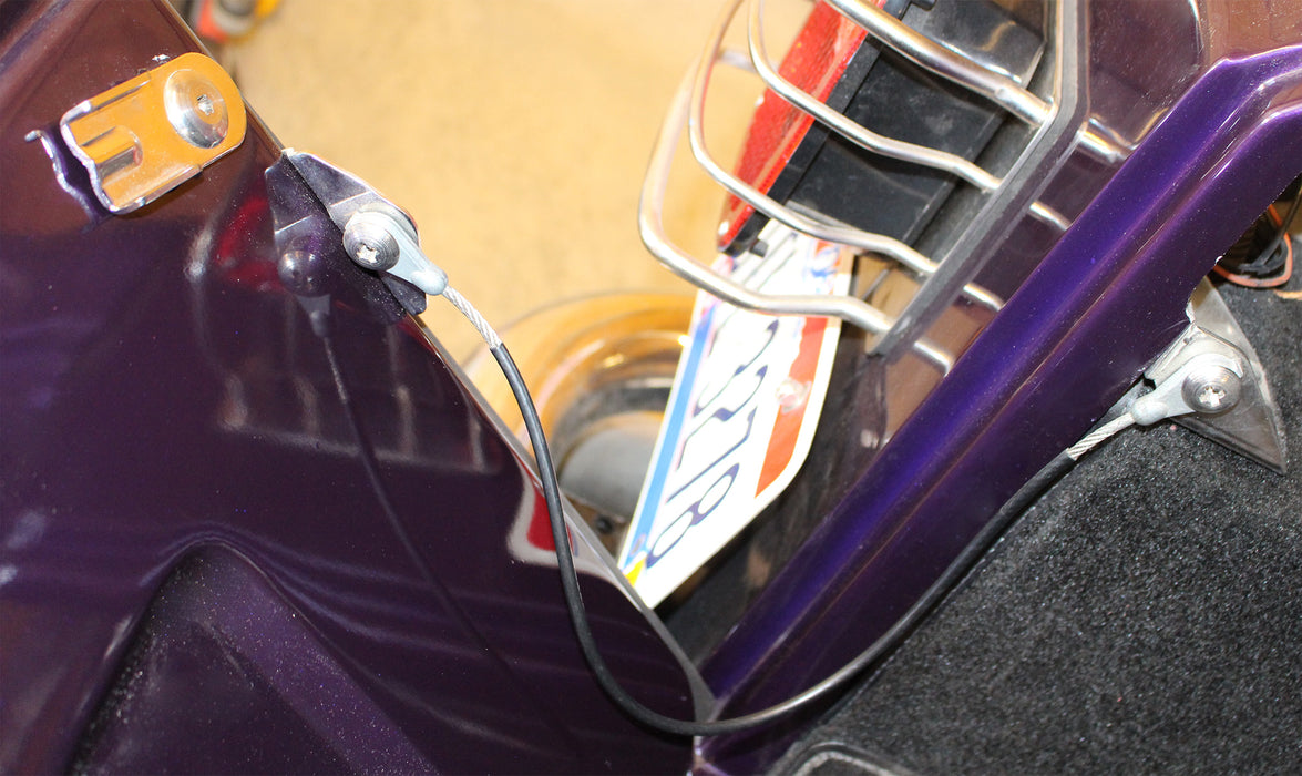 Kentrol 30666 Jeep CJ Tailgate Pivot Latch Assembly Fiberglass Body 76-86 CJ Polished Silver Kentrol - Truck Part Superstore