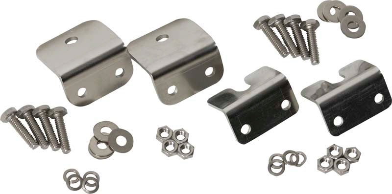 Kentrol 30667 Jeep CJ Strut Rod Mounting Brackets 4 Pieces Fiberglass 72-86 CJ Polished Silver Kentrol - Truck Part Superstore