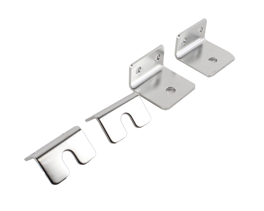 Kentrol 30667 Jeep CJ Strut Rod Mounting Brackets 4 Pieces Fiberglass 72-86 CJ Polished Silver Kentrol - Truck Part Superstore
