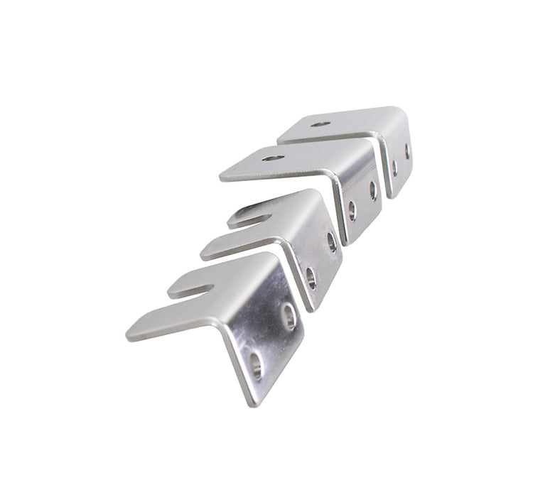 Kentrol 30667 Jeep CJ Strut Rod Mounting Brackets 4 Pieces Fiberglass 72-86 CJ Polished Silver Kentrol - Truck Part Superstore