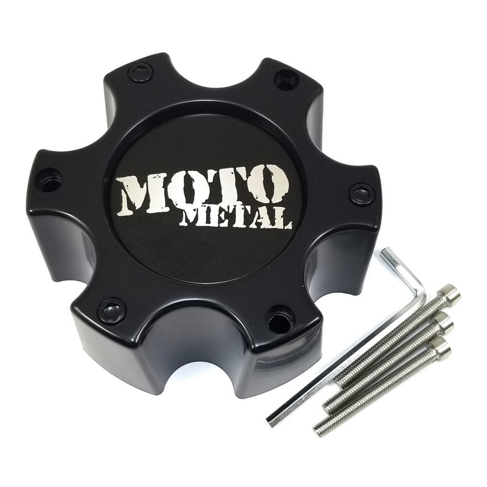 Moto Metal 306B1396HYB003 MTO CAP SATIN BLACK 6X135/5.5 - Truck Part Superstore
