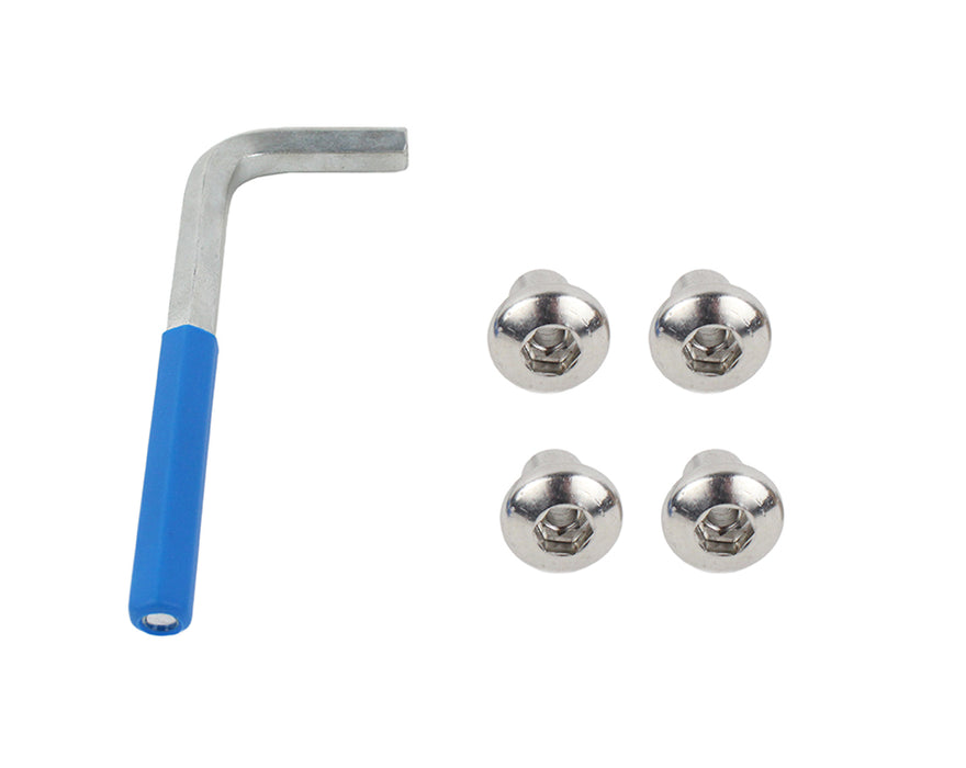 Kentrol 30713 Jeep JK JK OEM Anti-Theft Door Nuts 2 Door 07-18 Wrangler JK Polished Silver Kentrol - Truck Part Superstore