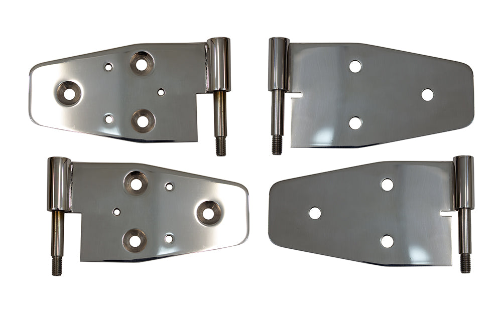 Kentrol 30719 Jeep TJ Door Hinge Set of 4 Pieces Polished For 03-06 Jeep Wrangler TJ Kentrol - Truck Part Superstore