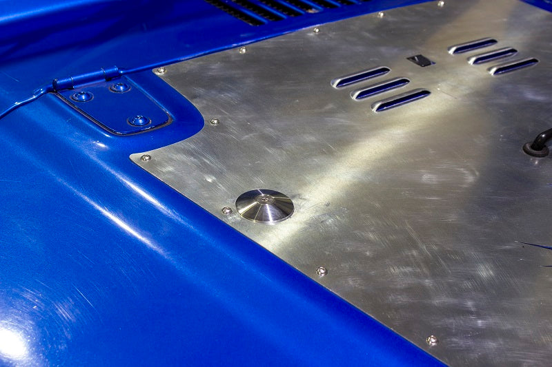 Kentrol 30723 Jeep Wrangler Hood Bumper Deletes For 97-19 Wrangler JK/TJ Polished Stainless Steel Kentrol - Truck Part Superstore