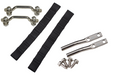 Kentrol 30724 Jeep TJ Polished Stainless Door Strap Kit For Wrangler TJ Polished Stainless Steel Kentrol - Truck Part Superstore