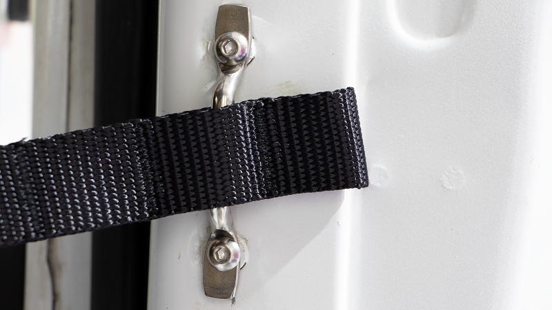Kentrol 30725 Jeep CJ/YJ Door Strap Kit For 76-95 Jeep CJ/YJ Polished Stainless Steel Kentrol - Truck Part Superstore
