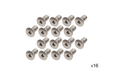 Kentrol 30733 Jeep Windshield Bolts For 76-86 CJ5,7,8 87-95 Wranger 16 Pack Stainless Kentrol - Truck Part Superstore
