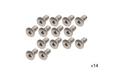 Kentrol 30735 Jeep Windshield Bolts For 97-06 Wrangler 14 Pack Stainless Kentrol - Truck Part Superstore