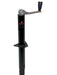 Husky Towing 30780 Man Top Wind Rnd A Frame Jack 5000 Tong 2-1/4" Dia Bolt-On or Weld-On Black - Truck Part Superstore