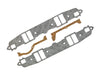 Mr Gasket 307G Intake Gasket; Rectangle Port Shape; Port Dimensions W-1.17 in. x H-2.27 in.; - Truck Part Superstore