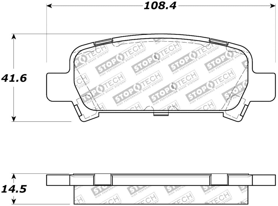 StopTech 308.07701 StopTech Street Brake Pads with Shims and Hardware - Truck Part Superstore