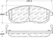 StopTech 308.08151 StopTech Street Brake Pads with Shims and Hardware - Truck Part Superstore