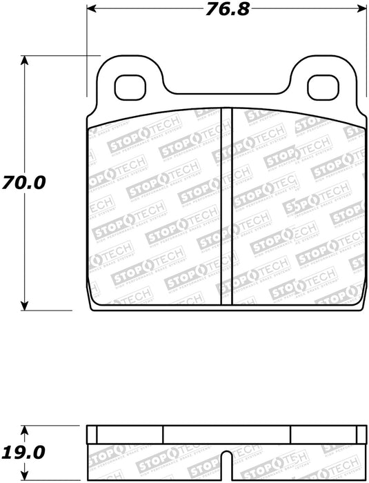 StopTech 308.00451 StopTech Street Brake Pads with Shims - Truck Part Superstore