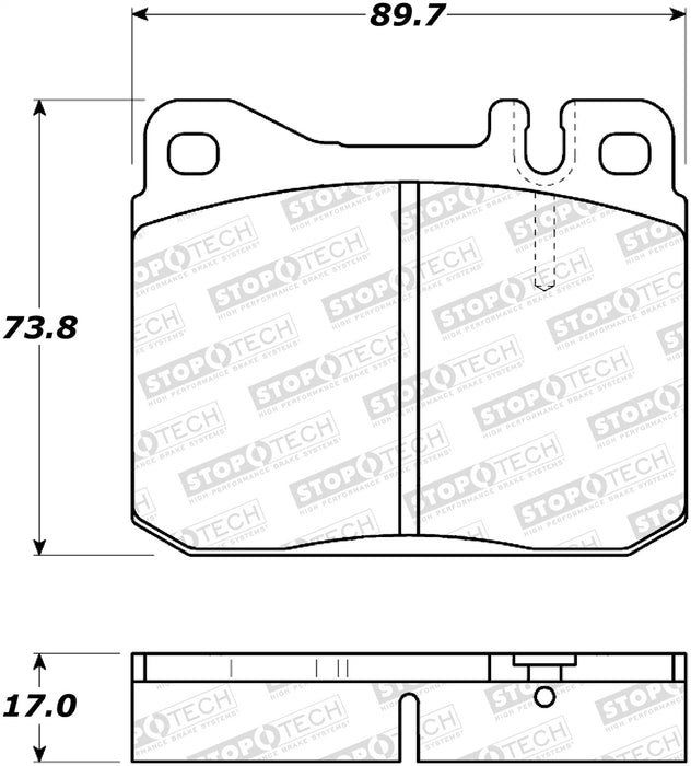 StopTech 308.01451 StopTech Street Brake Pads with Shims - Truck Part Superstore