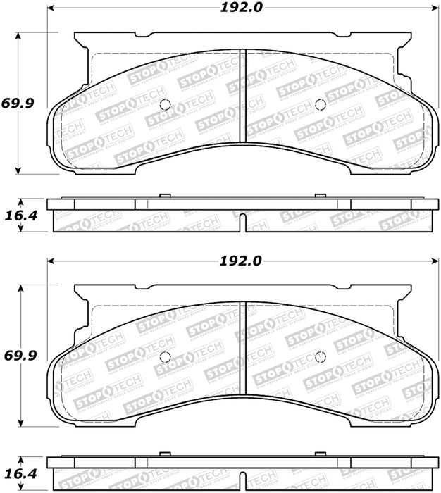 StopTech 308.04501 StopTech Street Brake Pads with Shims and Hardware - Truck Part Superstore