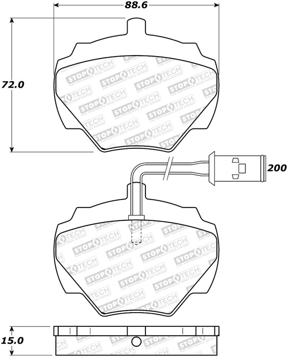 StopTech 308.05181 StopTech Street Brake Pads with Shims and Hardware - Truck Part Superstore