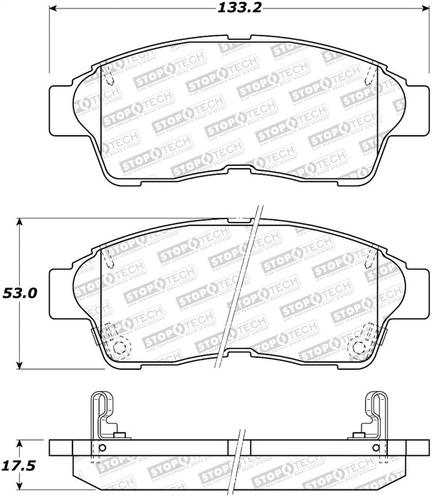 StopTech 308.05621 StopTech Street Brake Pads with Shims and Hardware - Truck Part Superstore