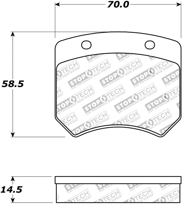 StopTech 308.06271 StopTech Street Brake Pads with Shims and Hardware - Truck Part Superstore