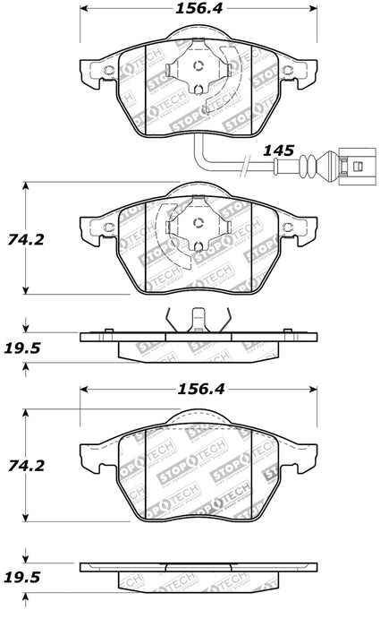 StopTech 308.06871 StopTech Street Brake Pads with Shims and Hardware - Truck Part Superstore