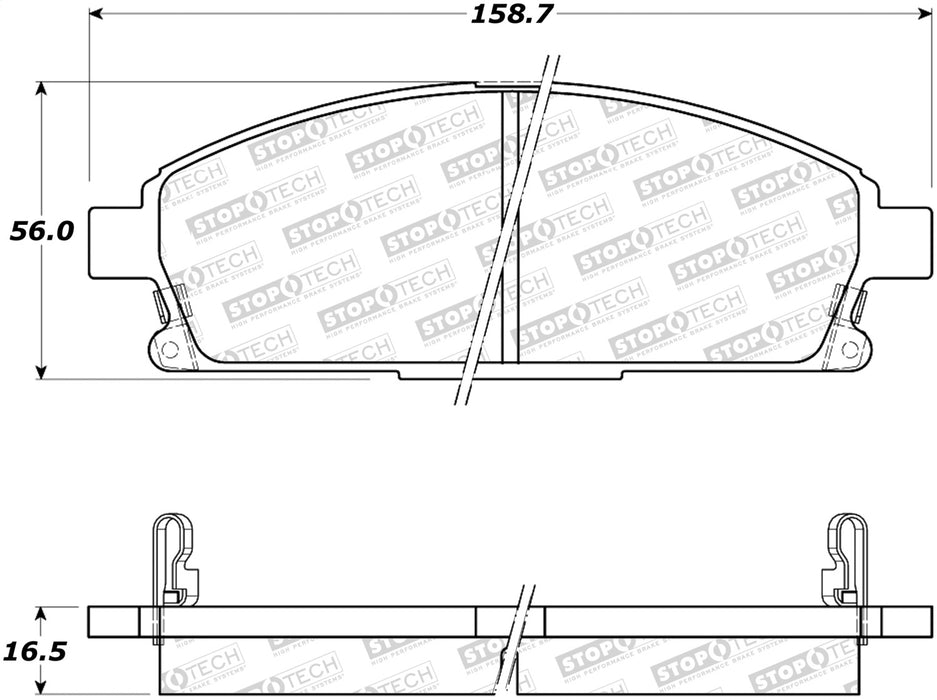 StopTech 308.06911 StopTech Street Brake Pads with Shims and Hardware - Truck Part Superstore