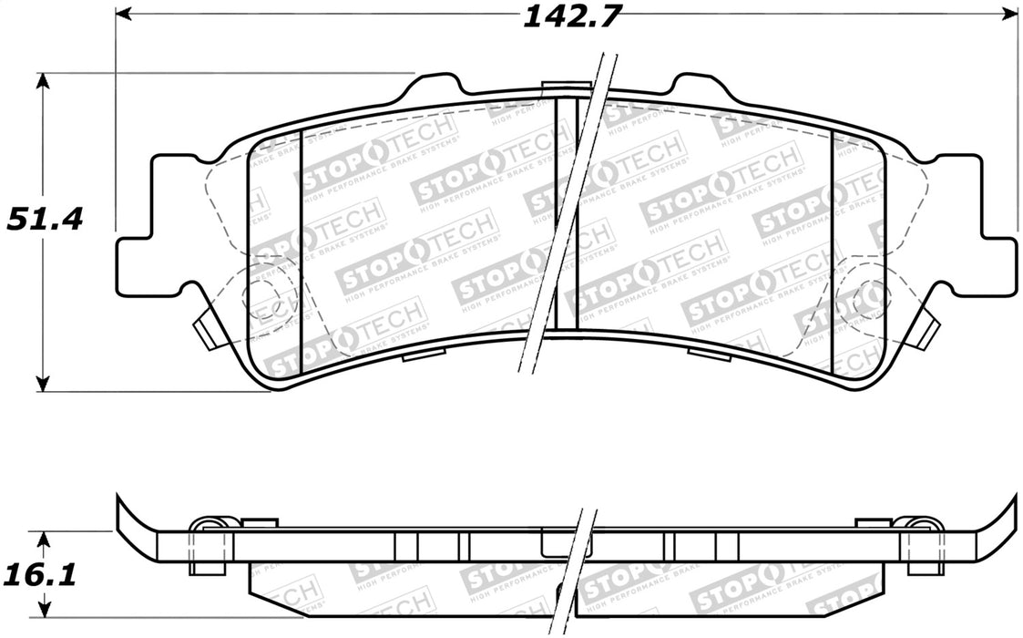 StopTech 308.07921 StopTech Street Brake Pads with Shims and Hardware - Truck Part Superstore